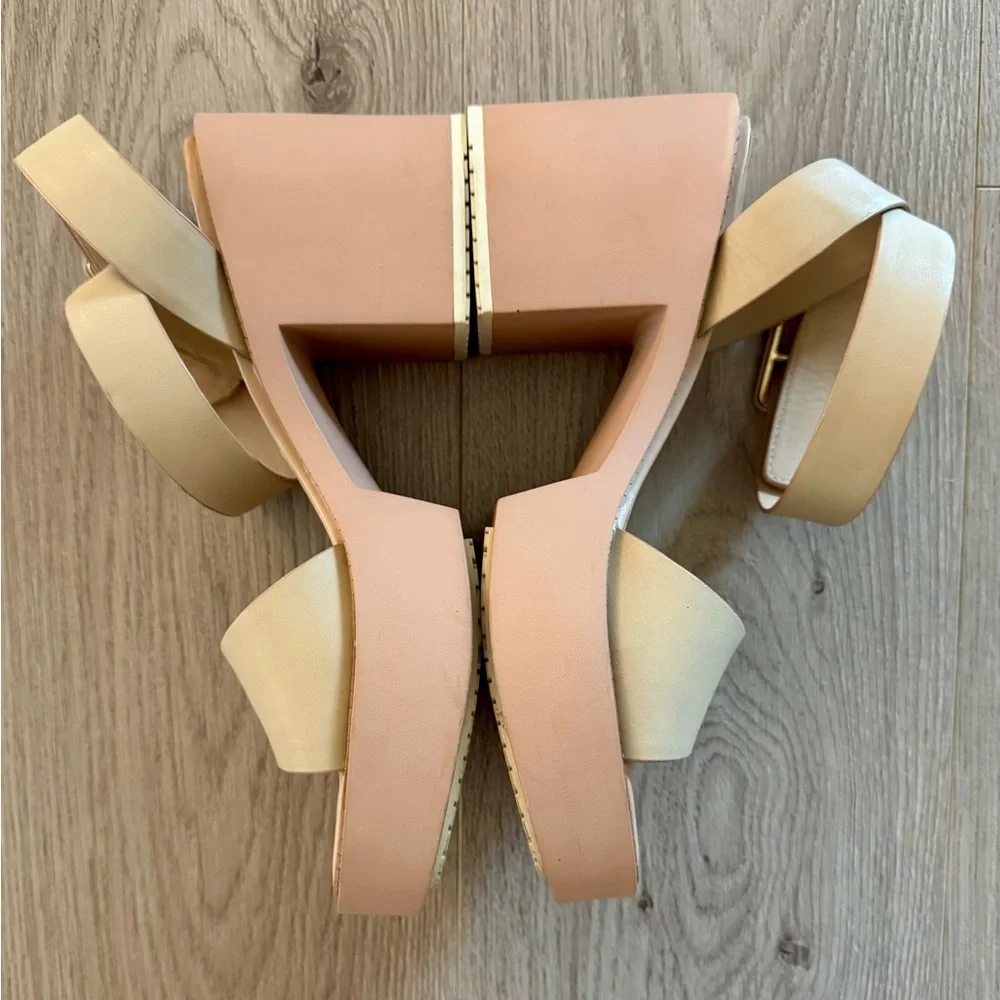 Naked Feet Iconoclast Heeled Sandals in Nude